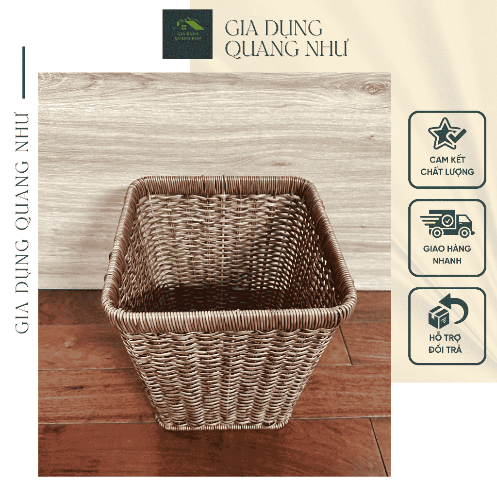 Sọt Đựng Rác Giả Mây , Sọt Đựng Quần Áo Kiểu Mây Tre Đan Vantage ...