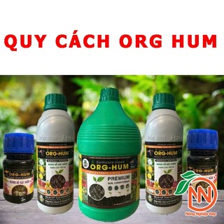 Phân Bón Lá ORG HUM 1 Lít - Bung Rễ Bật mầm - Giải Độc Giá Thể - Cung Cấp Humic Acid và Fulvic Acid