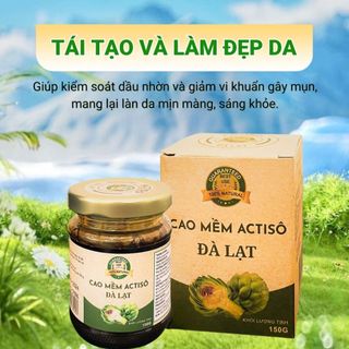 Cao đặc Actiso nguyên chất cao actiso Đà lạt mát gan, giảm mụn hỗ trợ tiêu hóa Hũ 150gr