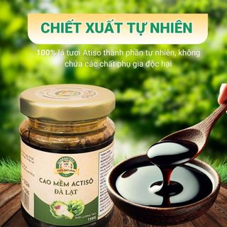 Cao đặc Actiso nguyên chất cao actiso Đà lạt mát gan, giảm mụn hỗ trợ tiêu hóa Hũ 150gr