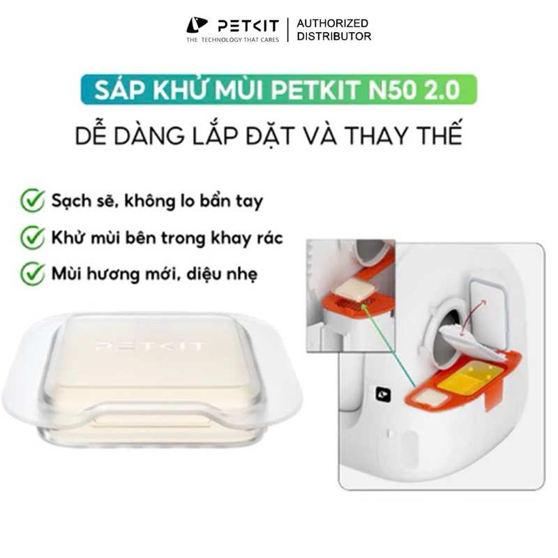 Ảnh Hộp Sáp Khử Mùi N50.20 gồm 3 viên Cho Máy Vệ Sinh, Máy Dọn Phân Tự Động Petkit Pura Max 1