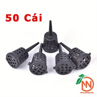 50 Cái Rọ Nhựa Đựng Phân Tan Chậm Có Nắp Cài