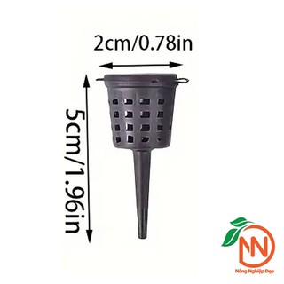 50 Cái Rọ Nhựa Đựng Phân Tan Chậm Có Nắp Cài