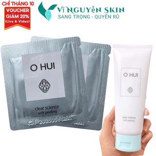 5 Gói Tẩy Tế Bào Chết Da Mặt, Sáng Da, Sạch Da Ohui Clear Science Soft Peeling VinguyenSkin