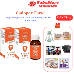ComBo 2 lọ Gadopax forte siro tăng đề kháng cho bé, tăng cường miễn dịch, sức đề kháng nhập khẩu châu âu, lọ 100ml