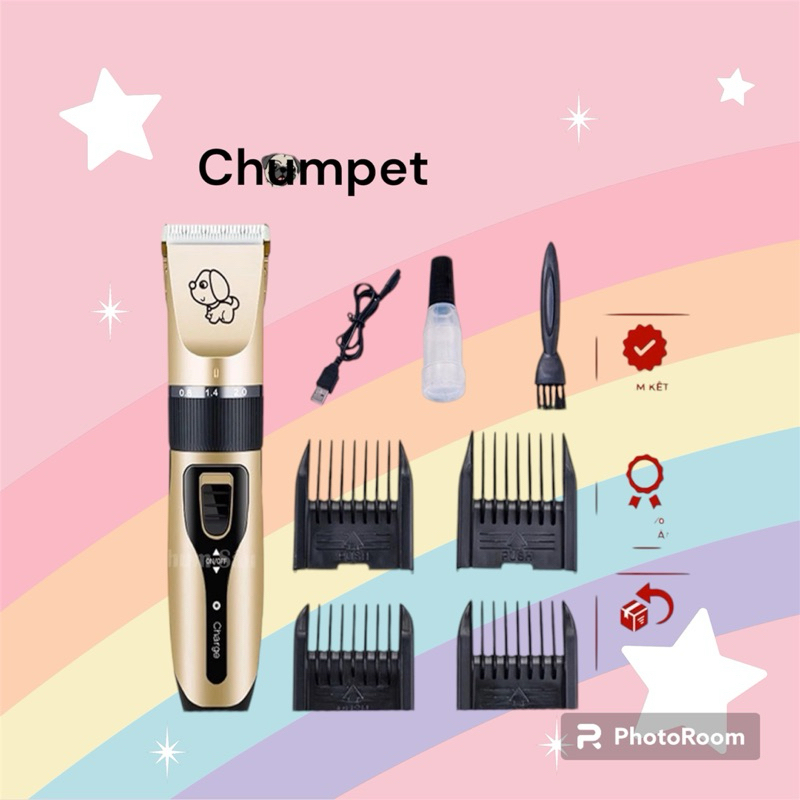 Tông đơ cắt lông cho chó mèo cao cấp Clipper đầy đủ phụ kiện