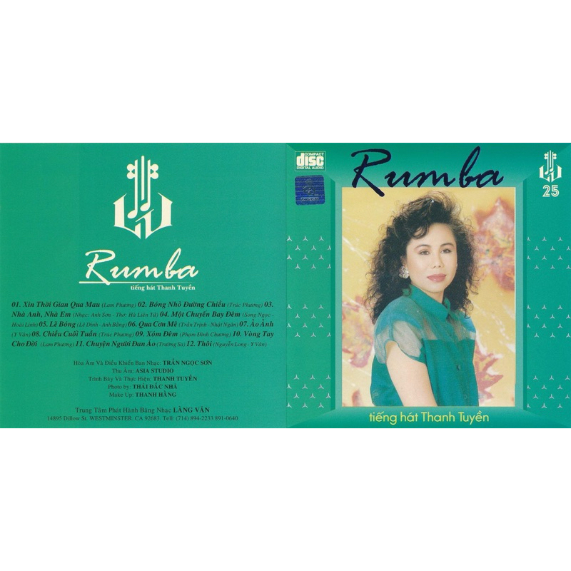 CD nhạc (Đĩa - Music) Thanh Tuyền - Rumba - LVCD 25 | Shopee Việt Nam