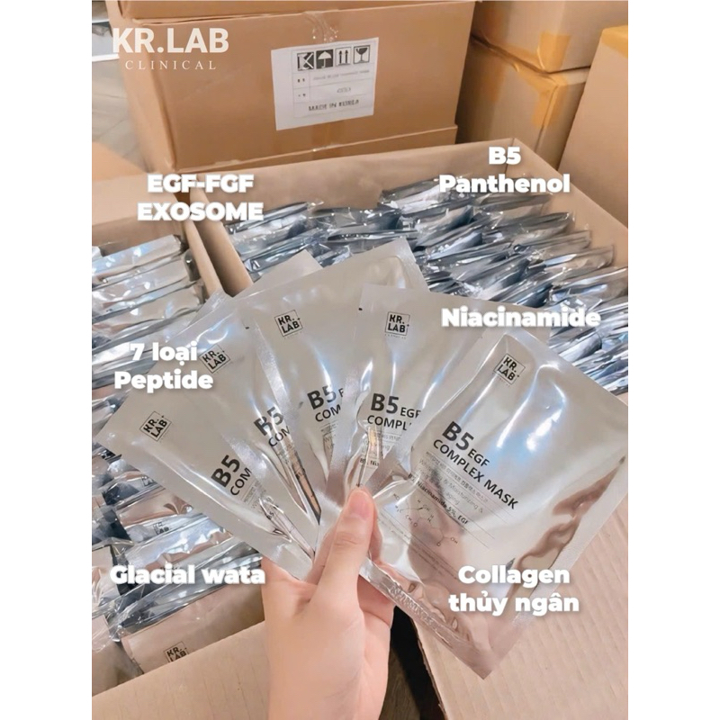 Combo 30-50 miếng Mặt nạ Kr.lab B5 EGF complex mask - hạn 2028 Hàn Quốc  IS65