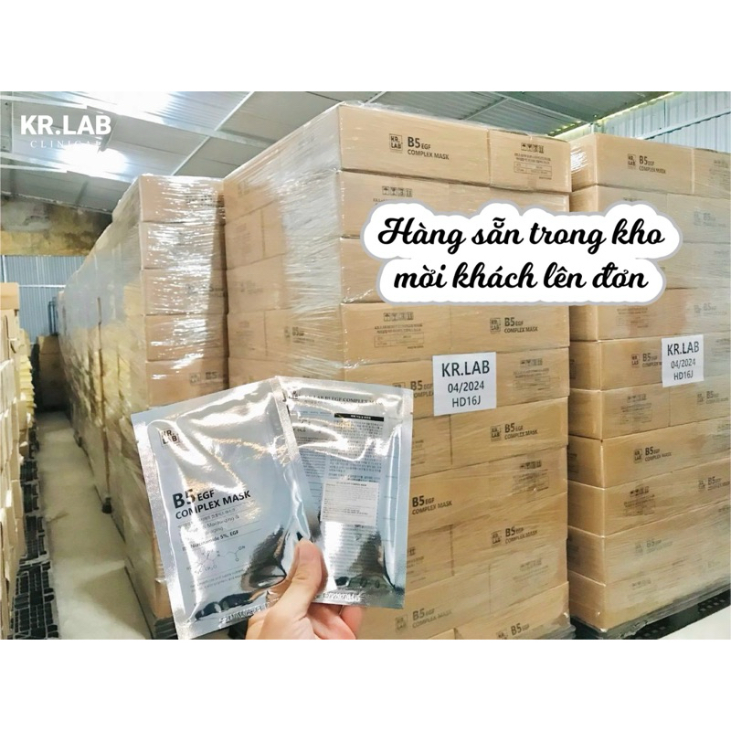 Combo 30-50 miếng Mặt nạ Kr.lab B5 EGF complex mask - hạn 2028 Hàn Quốc  IS65