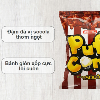 Bim bim Snack Puff Corn vị sô cô la gói 35g/gói Bim bim socola