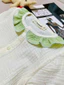 B95 Bộ quần áo cộc tay bèo cổ dễ thương cho bé gái chất xô muslin cao cấp size từ 0m đến 20kg.