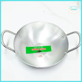 [Kho Sỉ] Combo  Chảo Nhôm Hai Quai 18-22- CM Sâu Lòng Hàng Rẻ Bền Đẹp, Xào Nấu Đủ Món - Hùng home