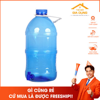 Bình đựng nước 7,5 lít Việt Nhật kèm vòi - Bình đựng nước xanh
