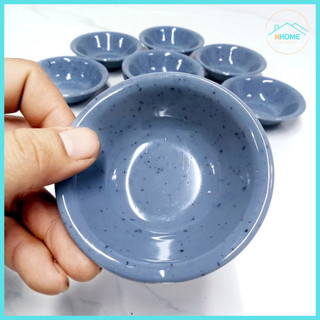 10 Chén mini chấm nước tương, nước mắm, gia vị màu đá xanh cứng, khó bể, chịu nhiệt tốt - Hùng home