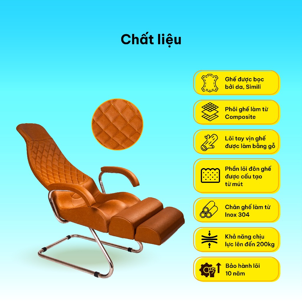 Ảnh Ghế sáng chế DOCTORLOAN 135 độ giúp hỗ trợ nắn chỉnh cột sống 4
