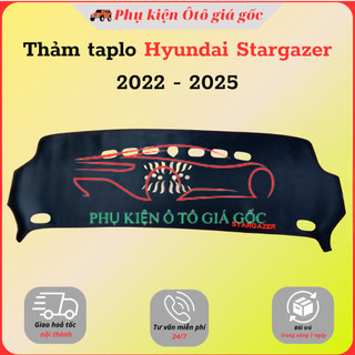 Thảm Taplo xe Hyundai Stargazer 2022. 2023, 2024, 2025 chất liệu DA CARBON màu đen cao cấp chống nắng nóng hiệu quả