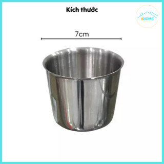 Ly inox làm đá hàng Việt Nam đường kính 7cm, 8cm, 9cm, 10cm - Ly làm đá inox để tủ lạnh tiện lợi