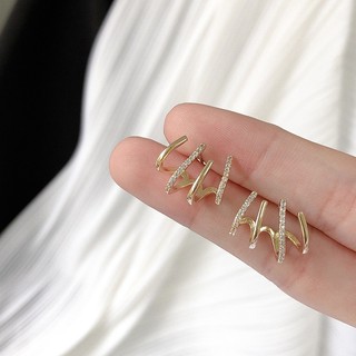 Khuyên tai nữ chuôi bạc 925 Her Accessories nhiều vành phụ kiện sang trọng BT16