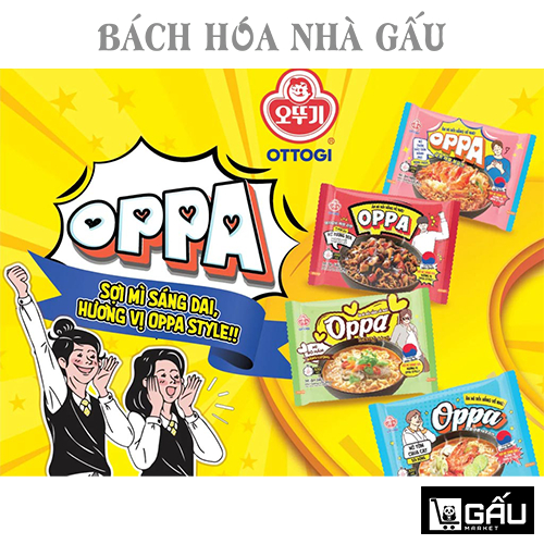 Mì Oppa thùng 30 gói 65g nhiều vị | Shopee Việt Nam