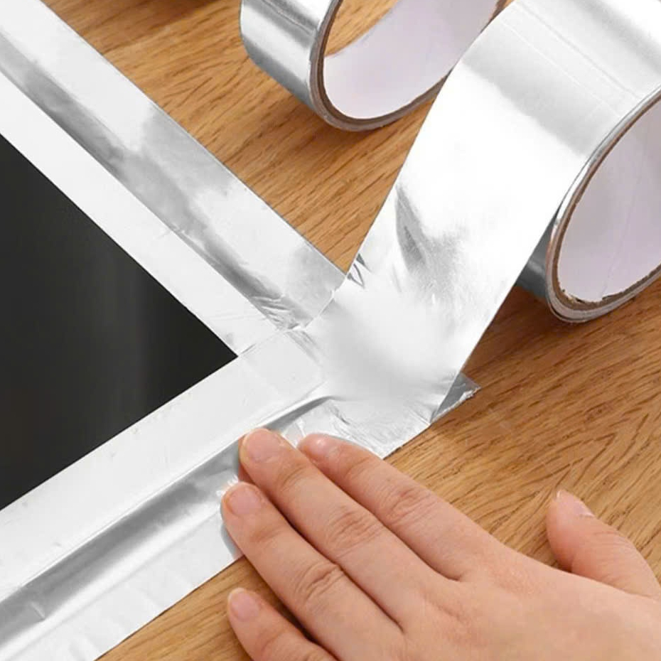 Cuộn băng keo nhôm bạc dán viền bếp chống thấm nước , BĂNG KEO DÁN BỒN BẠC - BĂNGKEO24
