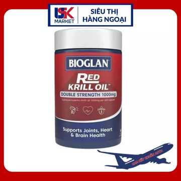 Dầu nhuyễn thể Bioglan Red Krill Oil 1000mg Úc - 60 viên