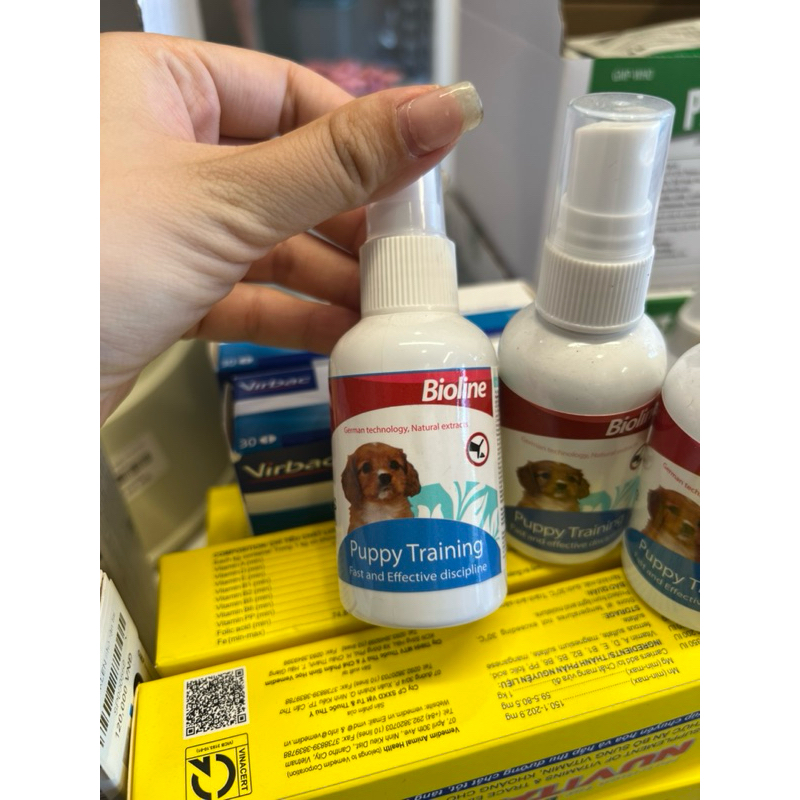 Lọ dung dịch xịt hướng dẫn chó đi vệ sinh đúng cách chai 50ml, hướng dẫn đi vệ sinh cho thú cưng