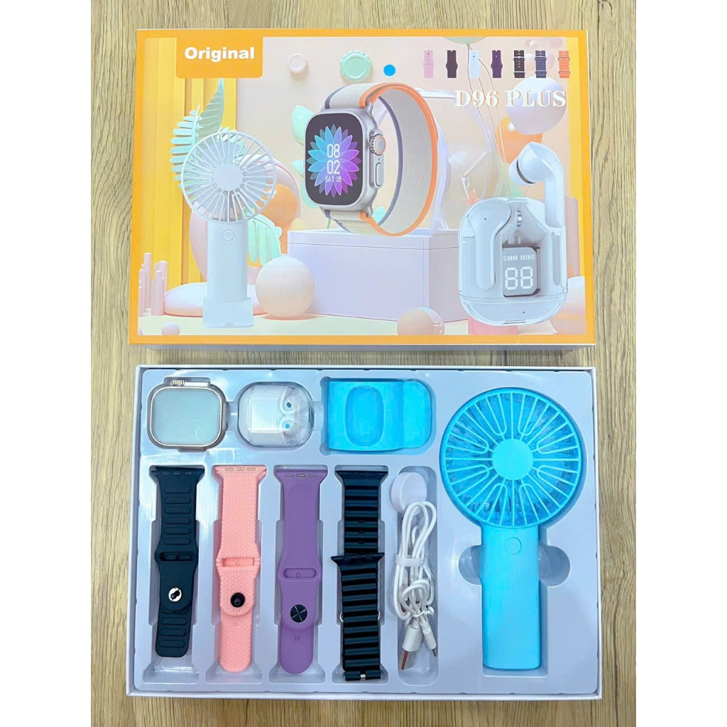 Trọn Bộ Đồng Hồ Thông Minh Swat D96 plus. 7in1