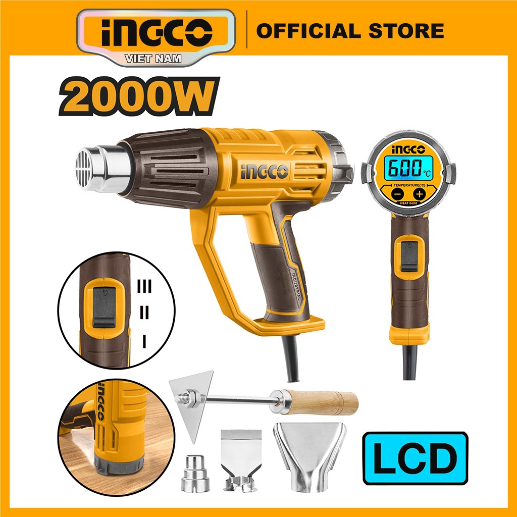 Đánh Giá Máy Thổi Nhiệt INGCO 2000W Đa Năng HG200028/47/58/78 Giá Rẻ
