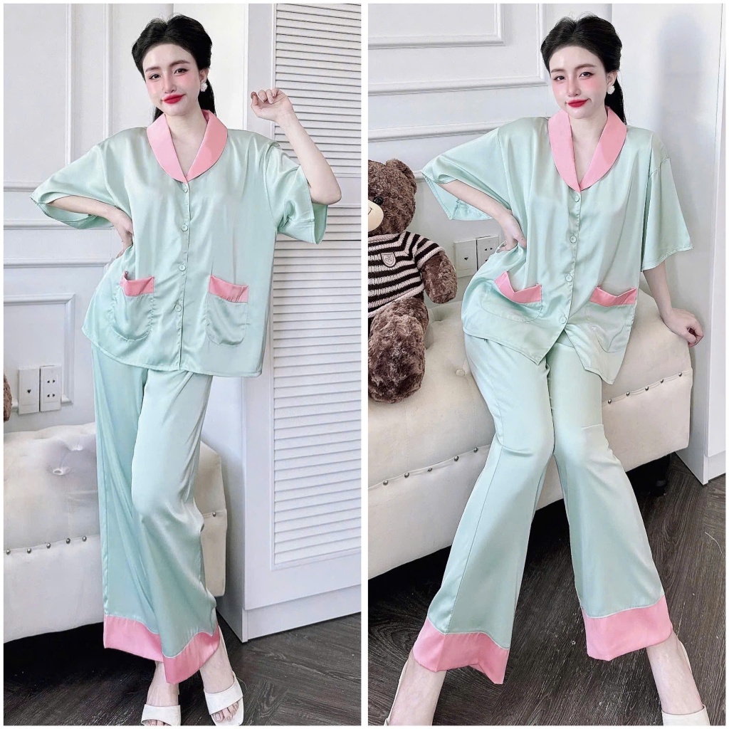 Xanh ngọc viền hồng