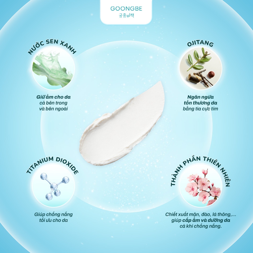 Ảnh Thỏi Chống Nắng Vật Lý Thuần Chay GOONGBE Fresh Sun Stick Dành Cho Da Nhạy Cảm SPF50+ PA+++ 23g 3