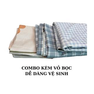 Nệm topper trải sàn êm ái M2T BEDDING kích thước 90x1m9 độ dày 3-4cm - Topper có lớp chống trơn