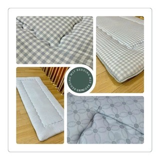 Nệm topper trải sàn êm ái M2T BEDDING kích thước 90x1m9 độ dày 3-4cm - Topper có lớp chống trơn
