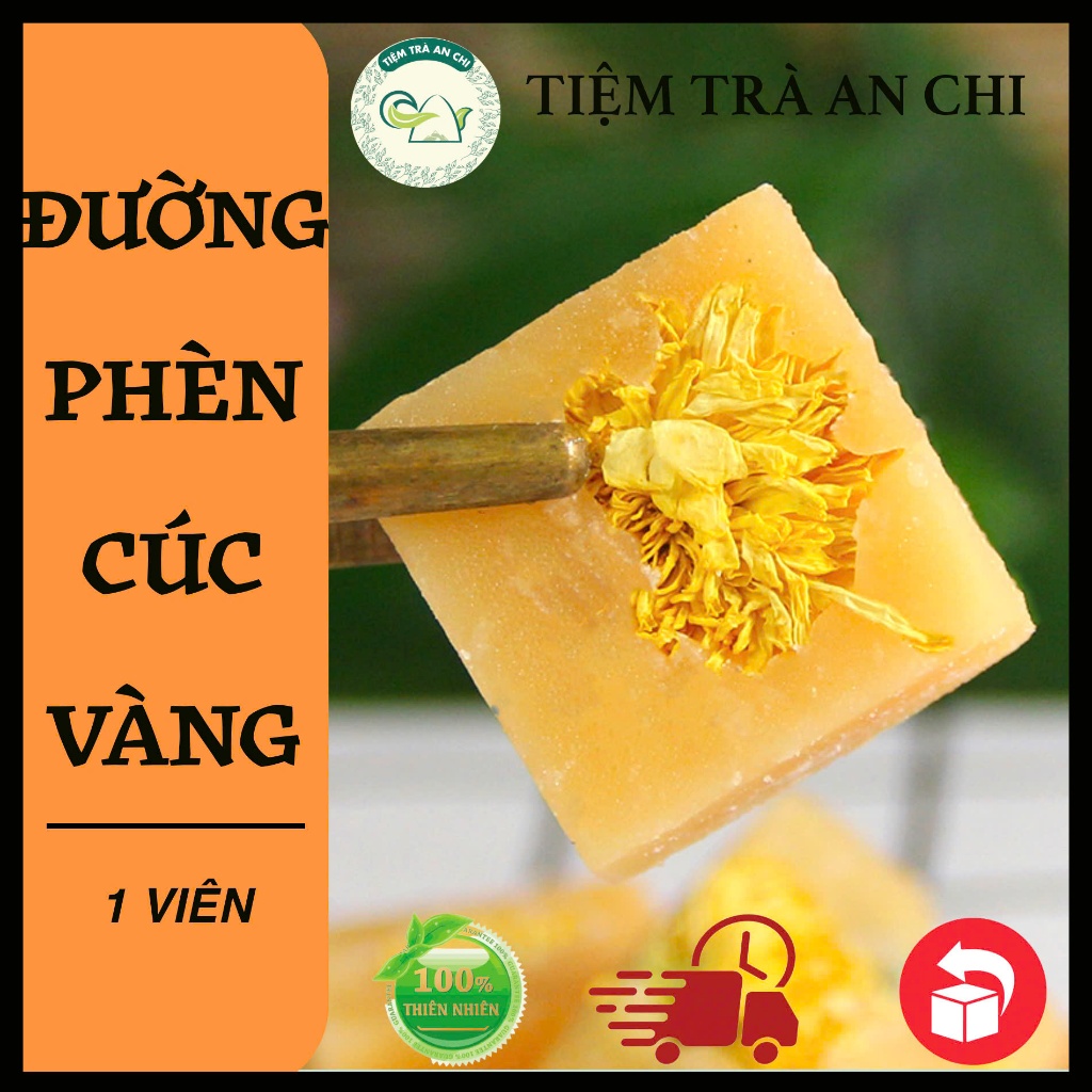 500g Viên đường phèn cúc vàng mật ong Tiệm trà An Chi giúp Thanh Nhiệt, Cải Thiện Giấc Ngủ