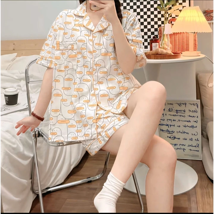 Bộ đồ ngủ pijama mặc cho nữ cộc đùi thường,Đồ ngủ nữ,Đồ bộ mặc nhà,sét bộ pijama mặc nhà💖 Sỉ pijama