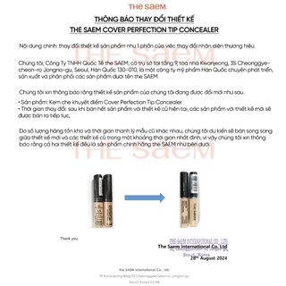 Che Khuyết Điểm THE SAEM Cover Perfection Tip Che Thâm Mắt Thâm Mụn Triệt Sắc Highlight Khuôn Mặt
