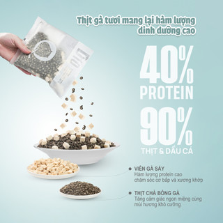 [Hỏa Tốc] Hạt Mèo PetQ Donut Topping Thịt Sấy Chà Bông - Giảm búi lông - Túi 200g