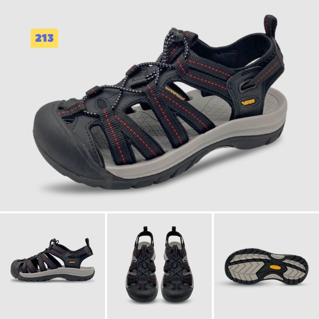 Ảnh Sandal nam Vento bít mũi SD08003Br có big size 44 | Vento  Optimus SD08003 2
