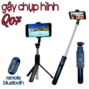 Gậy Chụp Ảnh Tự Hướng Dẫn 3 Chân Đa Năng Q07 không Đèn Kèm Remote Bluetooth Siêu Tiện Lợi.