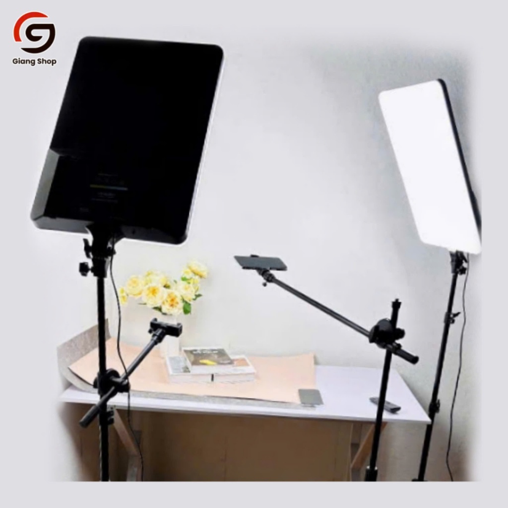 Đèn LED  Livestream Chữ Nhật L-3560 24 inch. 3 Chế Độ Sáng Chụp Ảnh Quay Video (Tặng chân 2,1M)