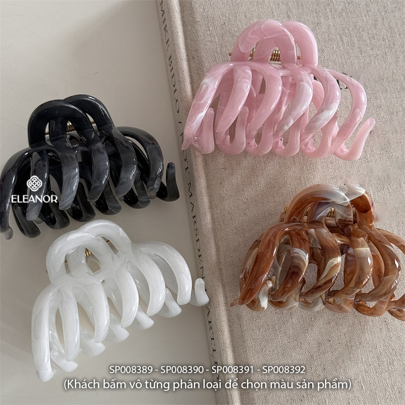 Kẹp tóc nữ Eleanor Accessories thiết kế đa dạng màu sắc kẹp tóc càng cua phụ kiện tóc 8389