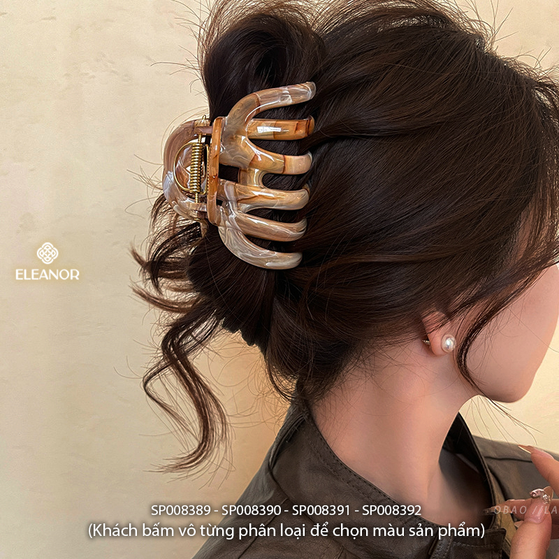 Kẹp tóc nữ Eleanor Accessories thiết kế đa dạng màu sắc kẹp tóc càng cua phụ kiện tóc 8389