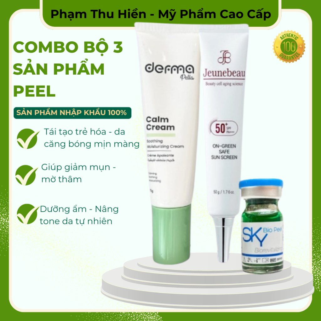 Combo Bộ 3 Sản Phẩm Peel Hỗ Trợ Tái Tạo Phục Hồi Da - Hỗ Trợ Tái Tạo Phục Hồi Da