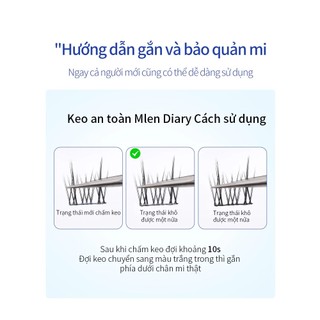 [Y279] Mi Giả Cụm MLEN DIARY ( Thỏ Đáng Yêu ) - Mềm Mai, Mỏng nhẹ, Có Thể Tái Sử Dụng