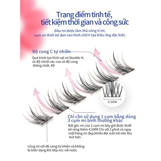 [Y279] Mi Giả Cụm MLEN DIARY ( Thỏ Đáng Yêu ) - Mềm Mai, Mỏng nhẹ, Có Thể Tái Sử Dụng