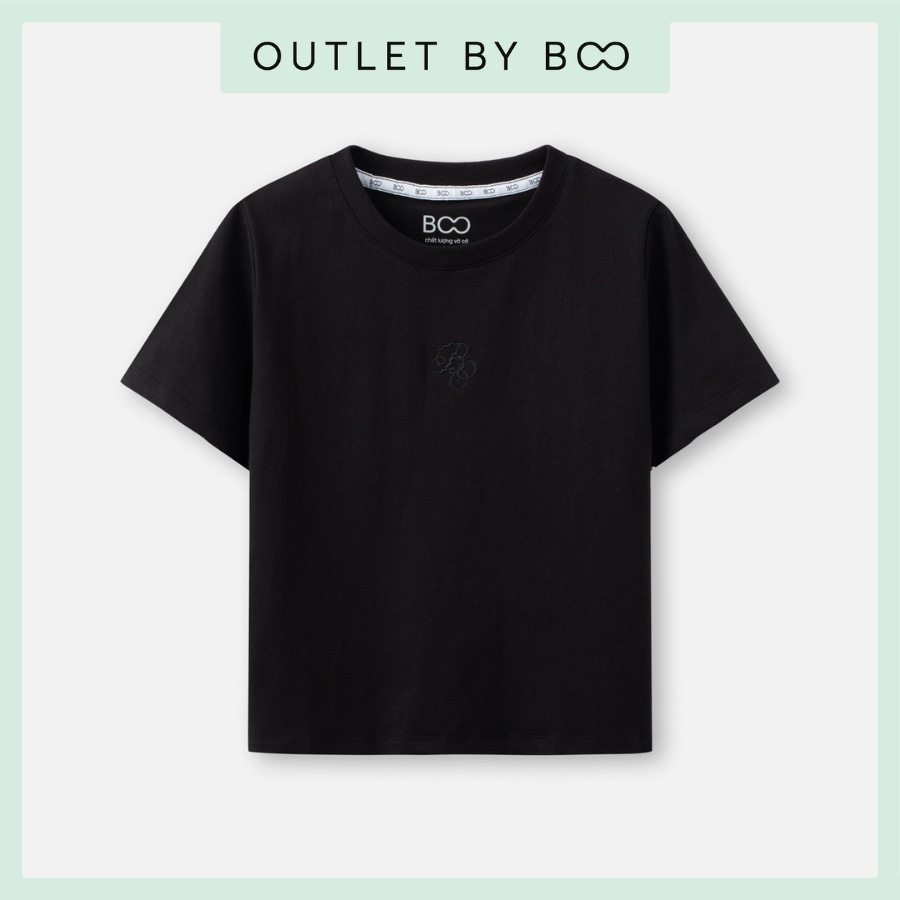 BOO Outlet - Áo Thun Nữ Form Babytee Cotton Thêu Logo BOO Cotton co dãn ...