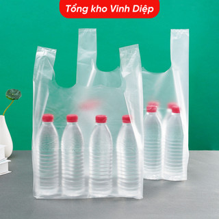 1kg túi nilon trắng có quai, mỏng, dai, trong, không mùi đựng 5 lạng, 7 lạng, 1kg - Hàng loại 1