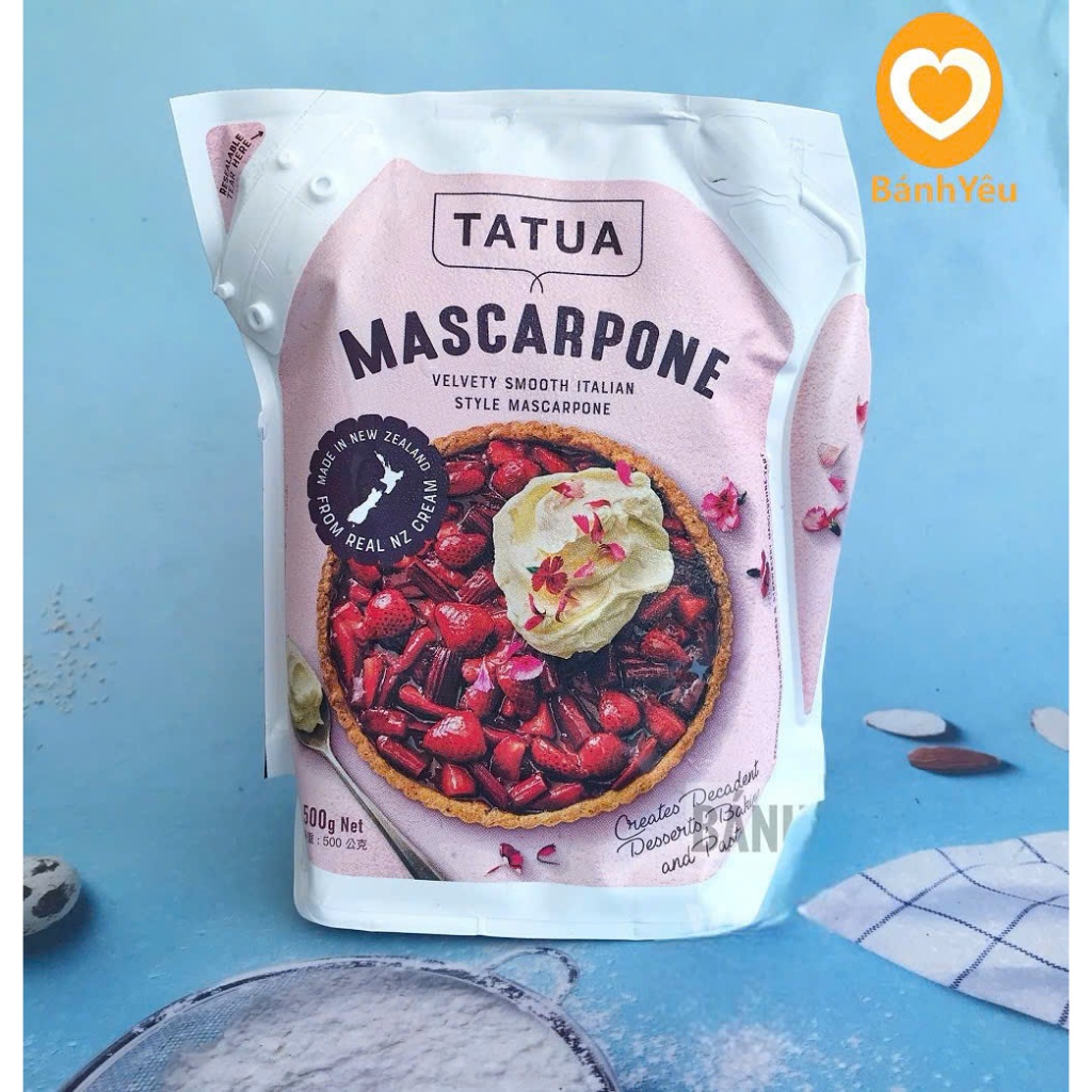 [Hỏa tốc] Phô mai Mascarpone TATUA làm bánh 500g - DL07