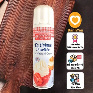 Whipping cream làm bánh kem Paysan Breton có đường- dạng xịt 241ml - DL05