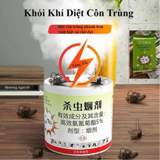 Viên Xông Khói Diệt Côn Trùng 6 Viên – Đốt Xông Diệt Gián Muỗi Kiến Ruồi Cypermethrin 5% Phòng Kín