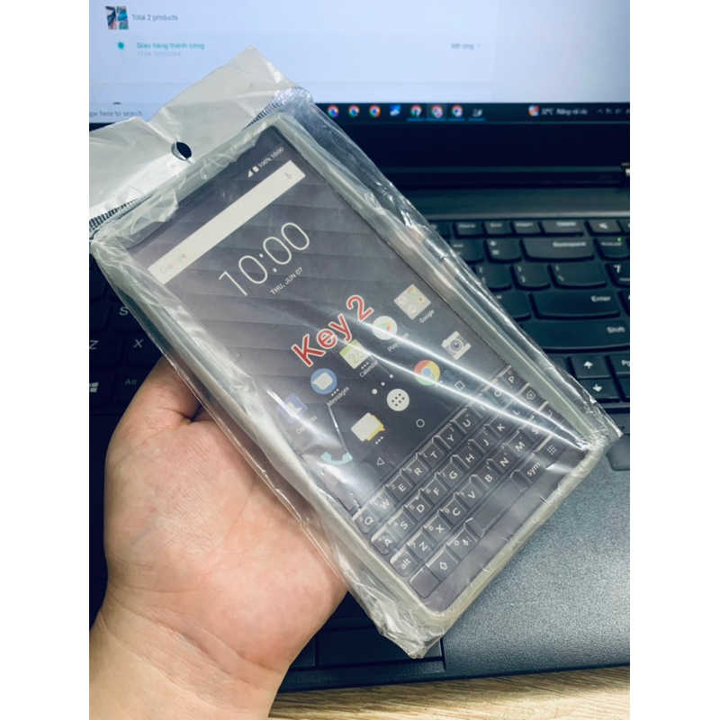 COMBO ỐP VÀ KÍNH CƯỜNG LỰC BLACKBERRY KEY 2